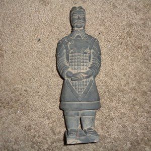Reproduction Metal Asian Warrior Statue 10"